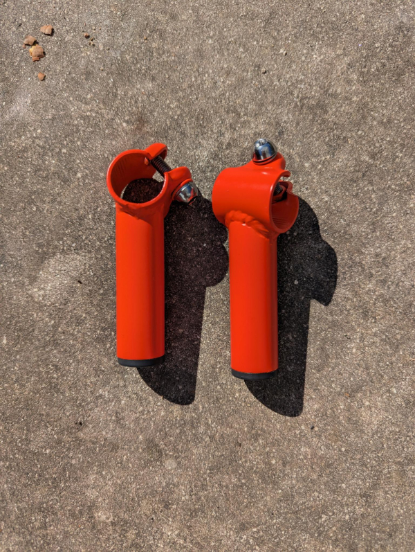 Alpina bar ends 16/22 Trial neon red matt - Image 2