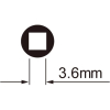 IceToolz nippelsleutel 4-kant 3.6mm met T-handvat - Image 2