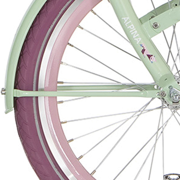 Alpina spatbordstang set 22 Clubb blossom green