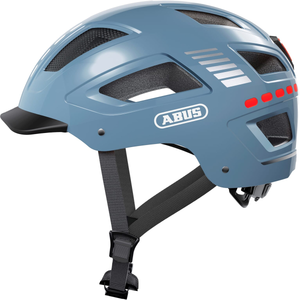 Abus helm Hyban 2.0 LED signal glacier XL 58-63cm