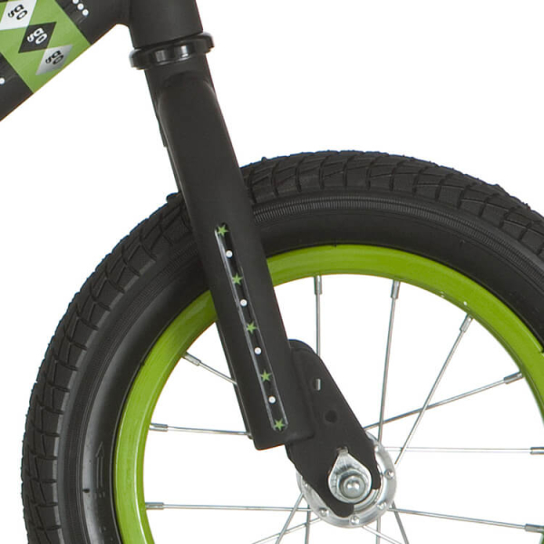 Alpina voorvork loopfiets mat zwart