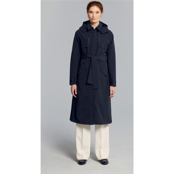 Basil trenchcoat Mosse dames Night Blue XXL - Image 3