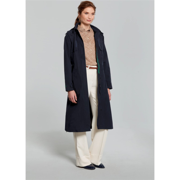 Basil trenchcoat Mosse dames Night Blue XXL - Image 4