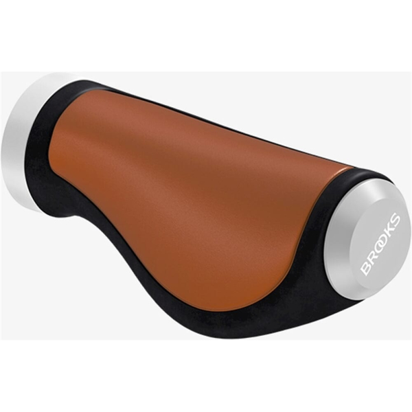 Brooks handvatten Ergonomic Leather grip 100/130mm honey - Image 2