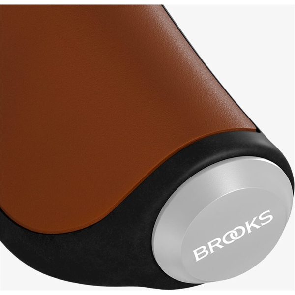 Brooks handvatten Ergonomic Leather grip 100/130mm honey - Image 3