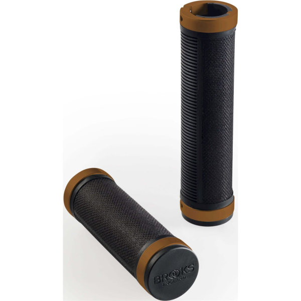 Brooks handvatten Cambium grips 100mm black/orange
