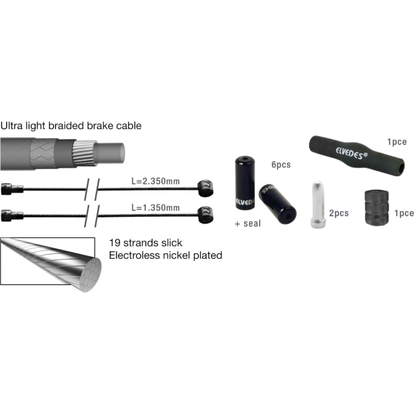 Elvedes remkabel kit Pro ATB/RACE wt - Image 2