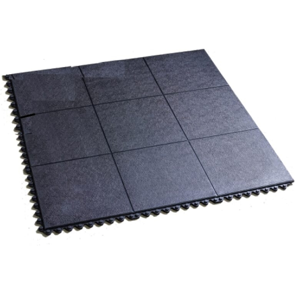 Werkplaats rubber vloertegel klicksysteem 915 x 915 x 16mm