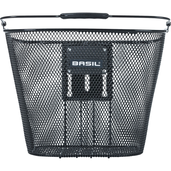 Basil mand Bremen BE + houder 23L zwart 26x35x29cm - Image 3