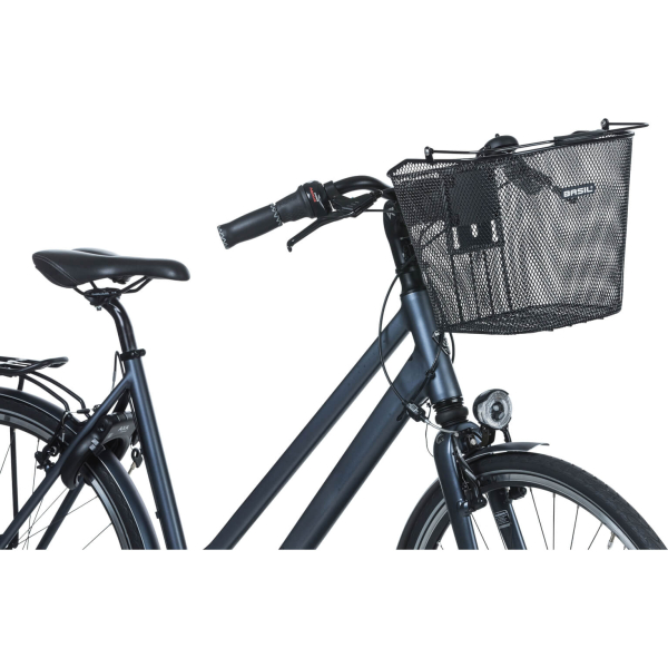 Basil mand Bremen BE + houder 23L zwart 26x35x29cm - Image 8