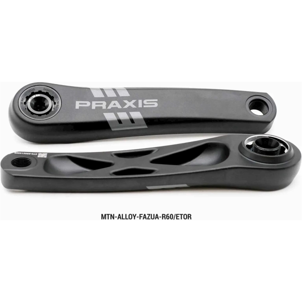 Praxis E-MTB crankstel alloy Etor spline 160mm (Fazua R60)