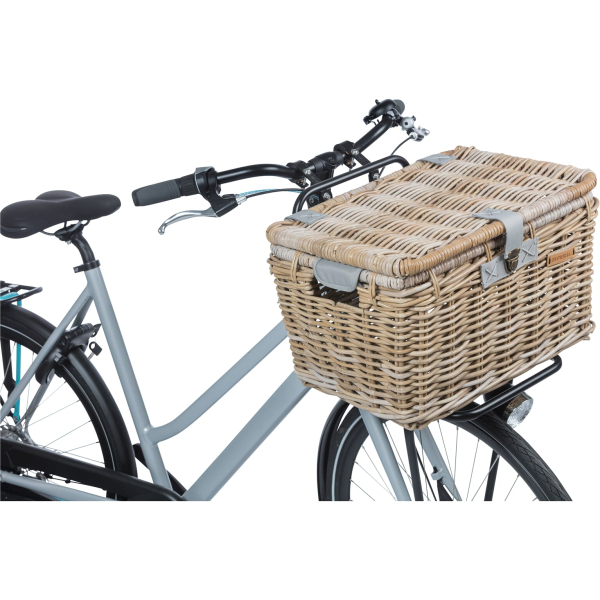 Basil mand riet Denton L 46L + deksel grey 49x35x30cm - Image 6