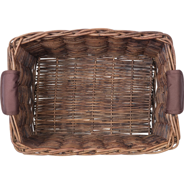 Basil mand riet Dorset M 19L brown 39x27x21cm - Image 3