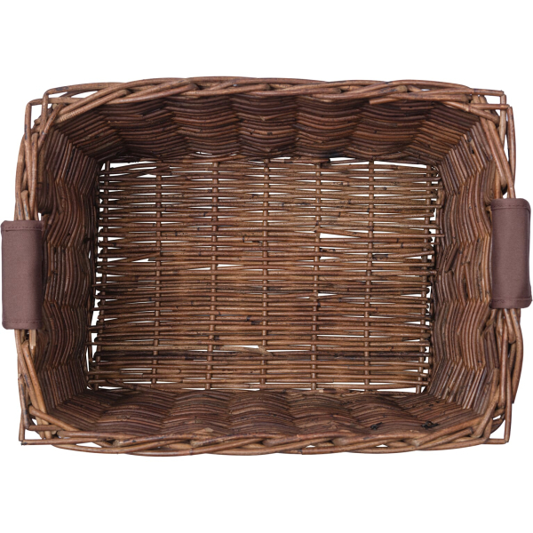 Basil mand riet Dorset L 47L brown 48x37x27cm - Image 3