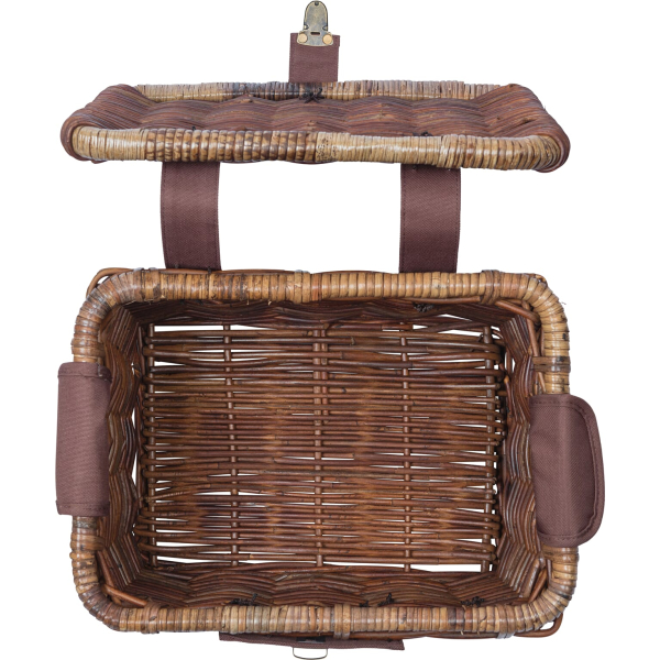 Basil mand riet Denton S 19L + deksel brown 35x24x20cm - Image 3