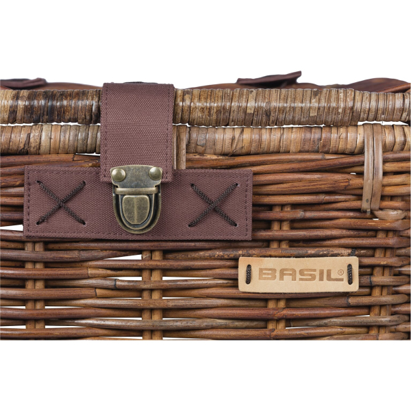 Basil mand riet Denton S 19L + deksel brown 35x24x20cm - Image 4