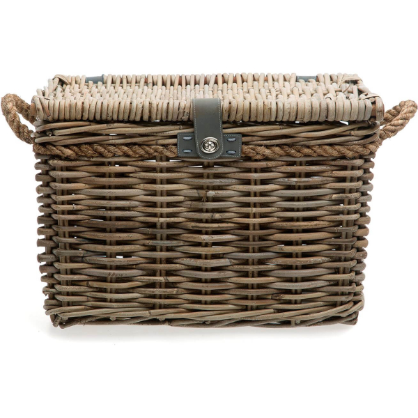 New Looxs mand Melbourne L 45L met deksel grijs 45x33x31cm