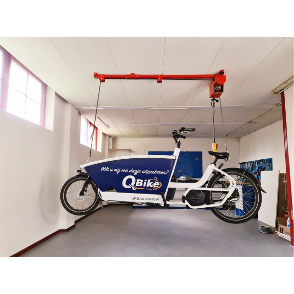 Superspark fietstakel voor bakfiets 200kg zwart