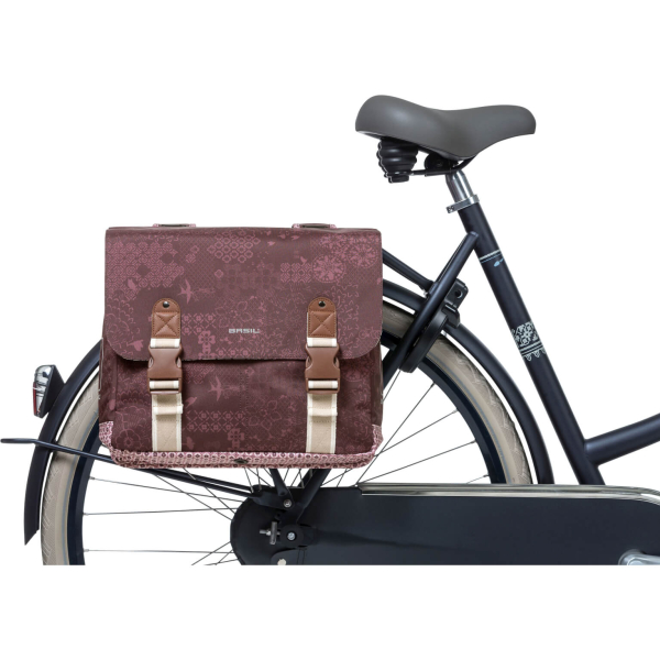 Basil fietstas dubbel Boheme fig red 35L - Image 5