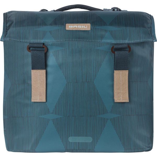 Basil fietstas dubbel Elegance estate blue MIK 40-49L