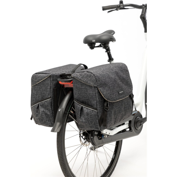 New Looxs fietstas dubbel Mondi Joy Ivy black MIK 38L - Image 3