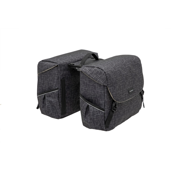 New Looxs fietstas dubbel Mondi Joy Ivy black MIK 38L