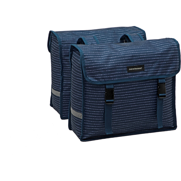 New Looxs fietstas dubbel Fiori nomi blue 30L - Image 2