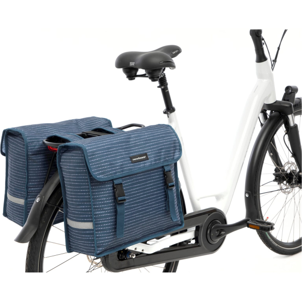 New Looxs fietstas dubbel Fiori nomi blue 30L - Image 4