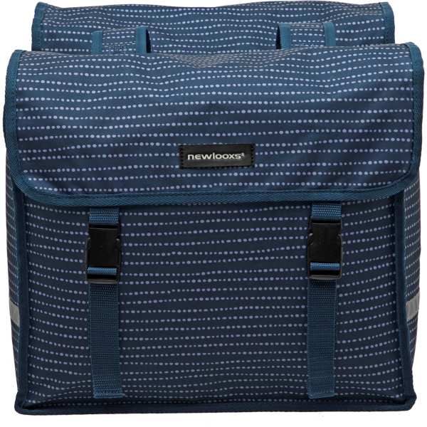 New Looxs fietstas dubbel Fiori nomi blue 30L