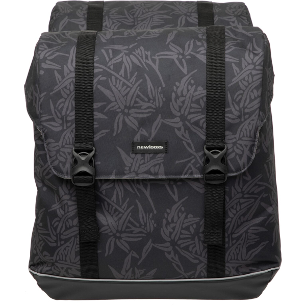 New Looxs fietstas dubbel Alba bamboo black 42L