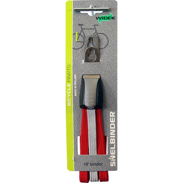 Widek triobinder 16 zilver/rood