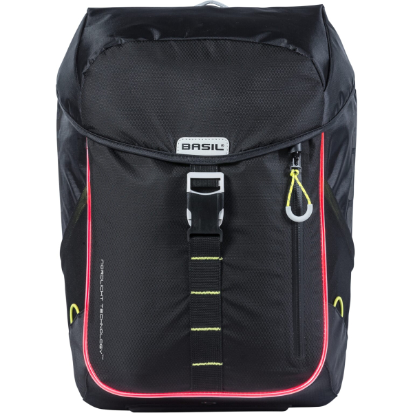 Basil rugtas Miles daypack Nordlicht black lime 17L - Image 4