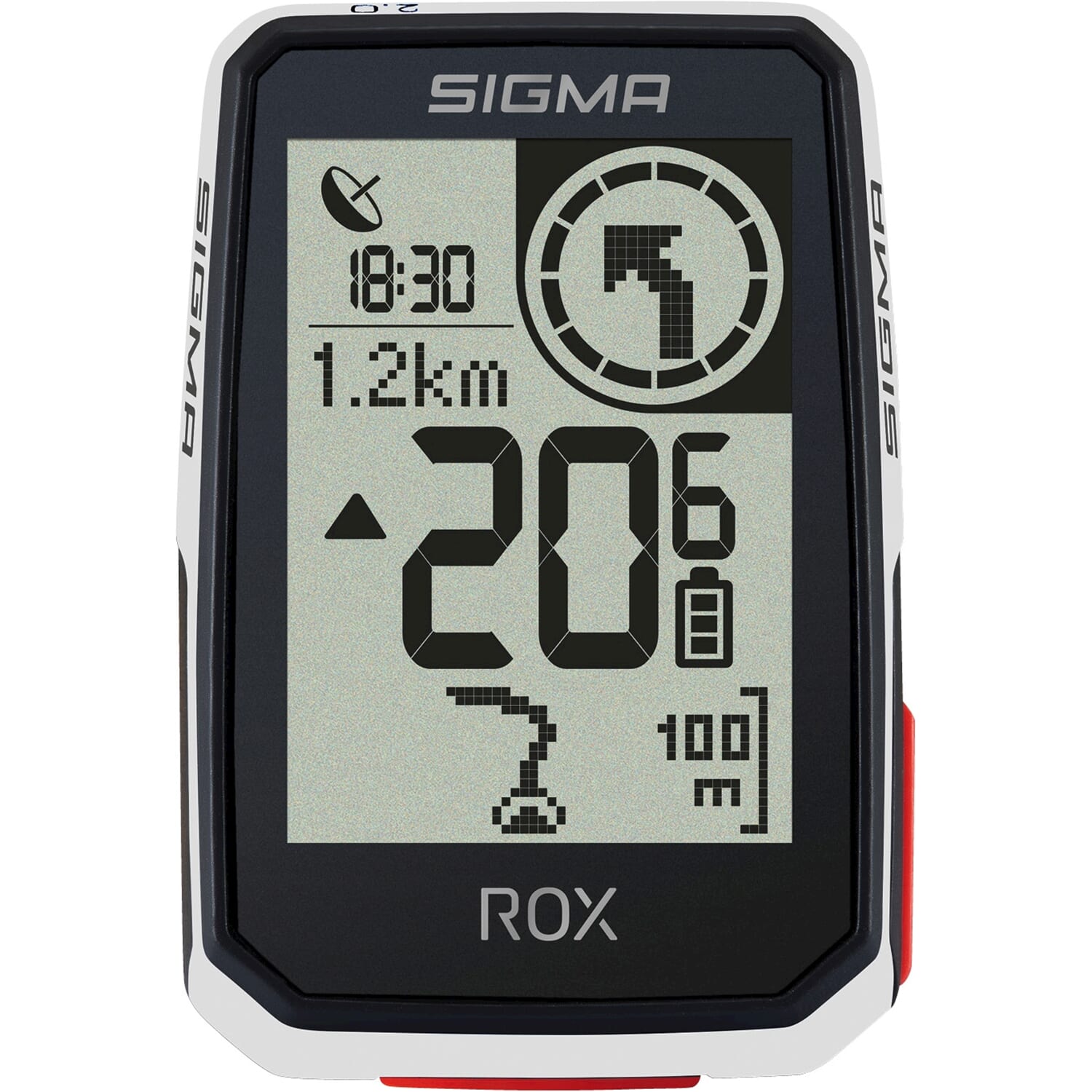 Sigma fietscomputer ROX 2.0 Endurance white